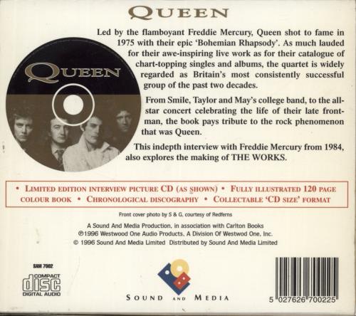 Queen Interview Disc & Fully Illustrated Book book UK QUEBKIN72405