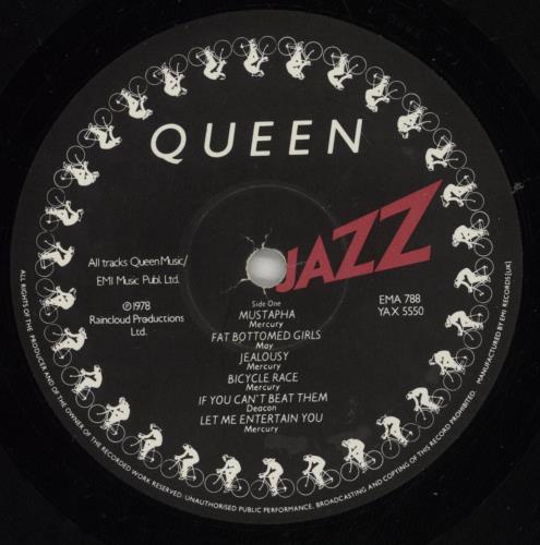 Queen Jazz - 1st + Detached Poster + Inner - VG vinyl LP album (LP record) UK QUELPJA864982