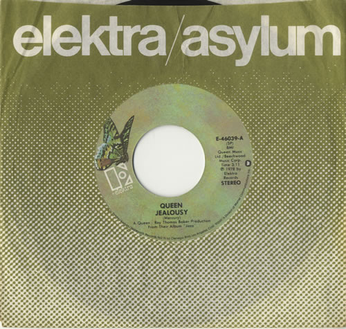 Queen Jealousy - EX 7" vinyl single (7 inch record / 45) US QUE07JE18328