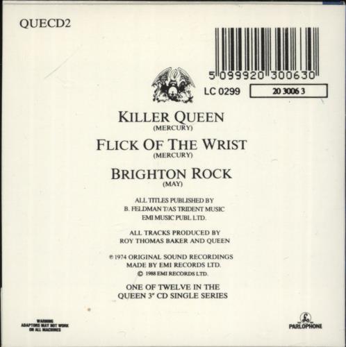 Queen Killer Queen 3" CD single (CD3) UK QUEC3KI11003