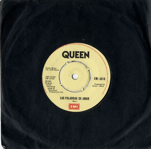 Queen Las Palabras De Amor - 4pr 7" vinyl single (7 inch record / 45) UK QUE07LA620063
