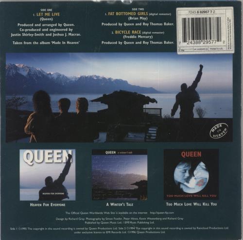 Queen Let Me Live + Hype Sticker 7" vinyl picture disc (7 inch picture disc single) UK QUE7PLE750067