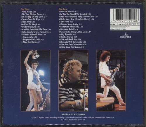 Queen Live At Wembley '86 2 CD album set (Double CD) UK QUE2CLI213937