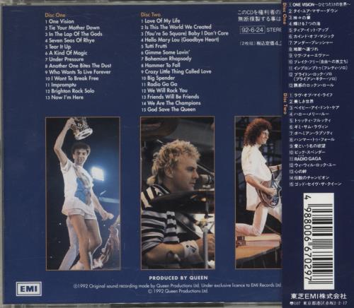 Queen Live At Wembley '86 2 CD album set (Double CD) Japanese QUE2CLI36458