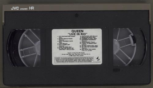 Queen Live In Rio video (VHS or PAL or NTSC) UK QUEVILI282148