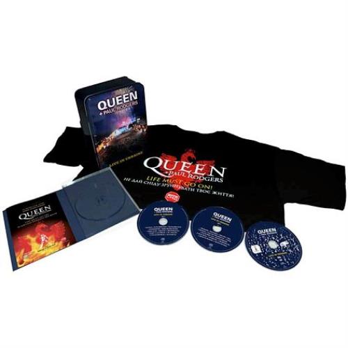 Queen Live In Ukraine - Sealed Tin 3-disc CD/DVD Set UK QUE3DLI468111