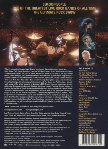 Queen Live In Ukraine 3-disc CD/DVD Set UK QUE3DLI867623