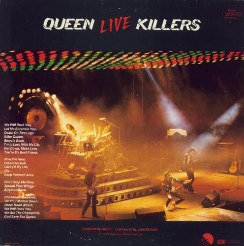 Queen Live Killers 2-LP vinyl record set (Double LP Album) Dutch QUE2LLI828962