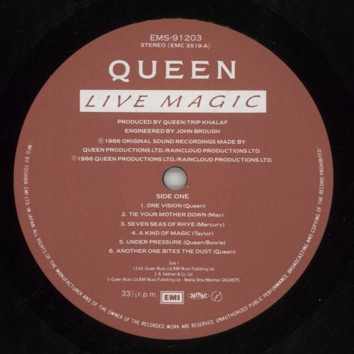 Queen Live Magic vinyl LP album (LP record) Japanese QUELPLI185204