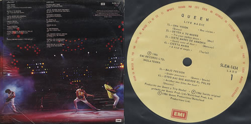 Queen Live Magic vinyl LP album (LP record) Mexican QUELPLI254424