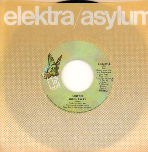 Queen Long Away - EX 7" vinyl single (7 inch record / 45) US QUE07LO672594