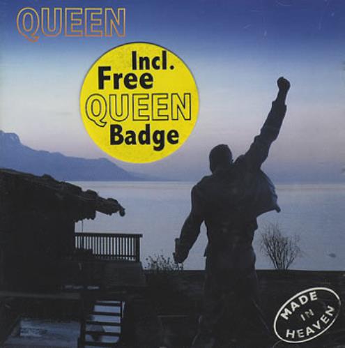 Queen Made In Heaven + Badge/Patch CD album (CDLP) Mexican QUECDMA361069