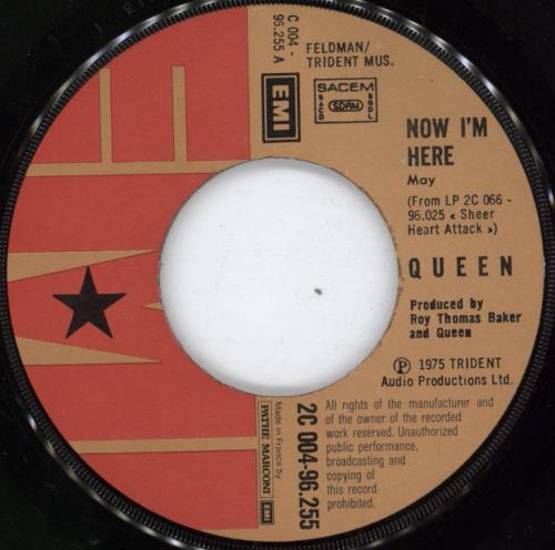 Queen Now I'm Here 7" vinyl single (7 inch record / 45) French QUE07NO795196