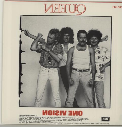 Queen One Vision - Double Sleeve 7" vinyl single (7 inch record / 45) Australian QUE07ON88652