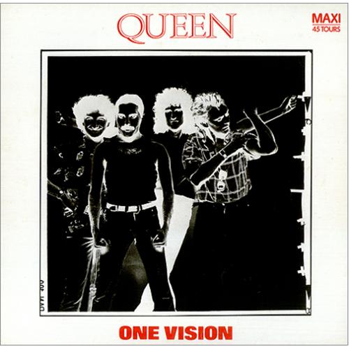 Queen One Vision - Test Pressing 12" vinyl single (12 inch record / Maxi-single) French QUE12ON367454