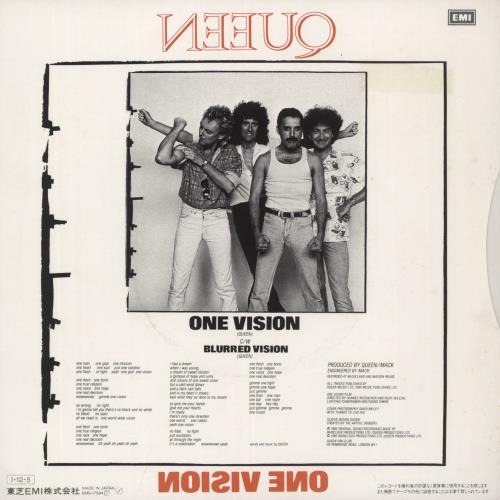 Queen One Vision 7" vinyl single (7 inch record / 45) Japanese QUE07ON191163