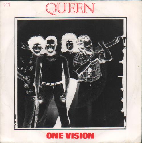 Queen One Vision 7" vinyl single (7 inch record / 45) Dutch QUE07ON216775