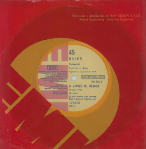 Queen Otro Muerde El Polvo 7" vinyl single (7 inch record / 45) Argentinean QUE07OT794831