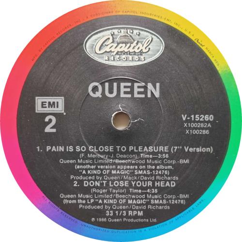 Queen Pain Is So Close To Pleasure 12" vinyl single (12 inch record / Maxi-single) US QUE12PA738253