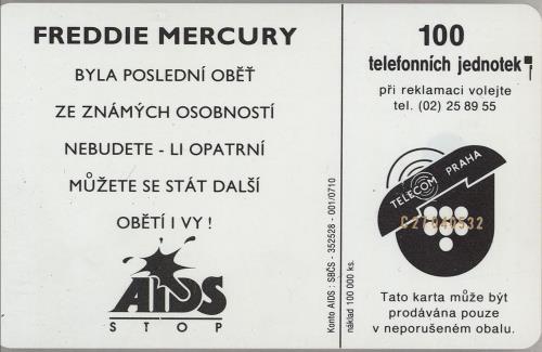 Queen Phone Card phone card Czech QUEPCPH112661