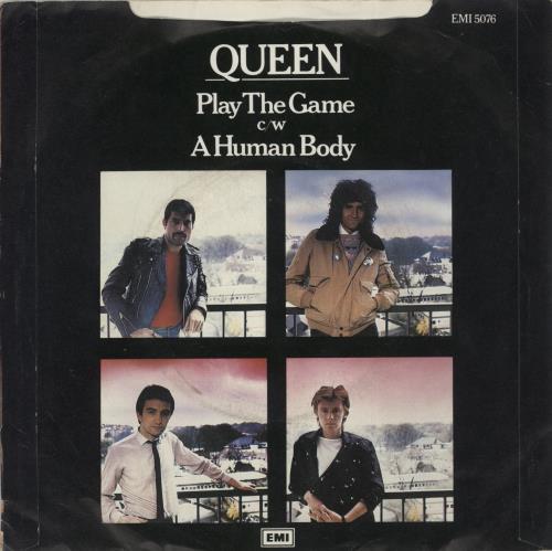 Queen Play The Game - White label design + p/s 7" vinyl single (7 inch record / 45) UK QUE07PL672583