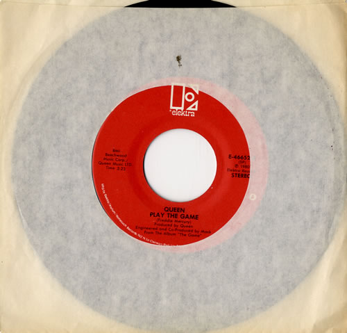Queen Play The Game 7" vinyl single (7 inch record / 45) US QUE07PL326604