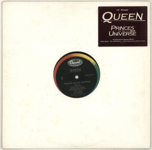 Queen Princes Of The Universe 12" vinyl single (12 inch record / Maxi-single) US QUE12PR25066