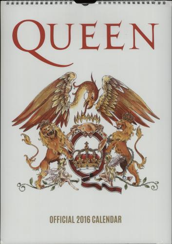 Queen Quantity Of 4 Official Calendars 2015-2017 calendar UK QUECAQU673229