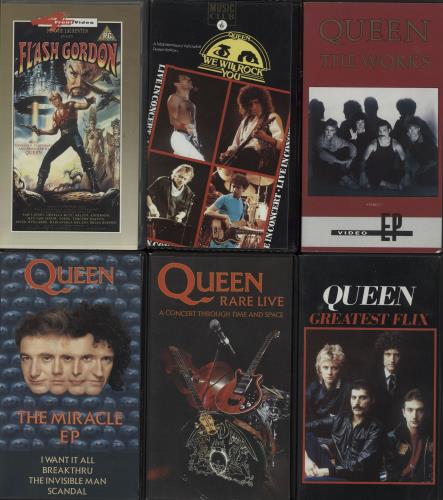 Queen Quantity Of Six Videos video (VHS or PAL or NTSC) UK QUEVIQU660768