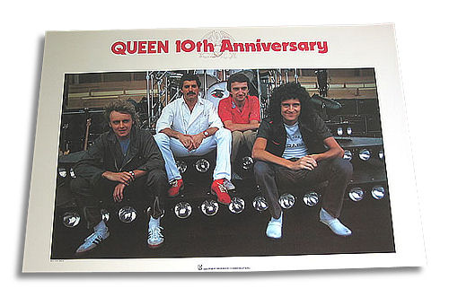 Queen Queen 10th Anniversary poster Japanese QUEPOQU351520