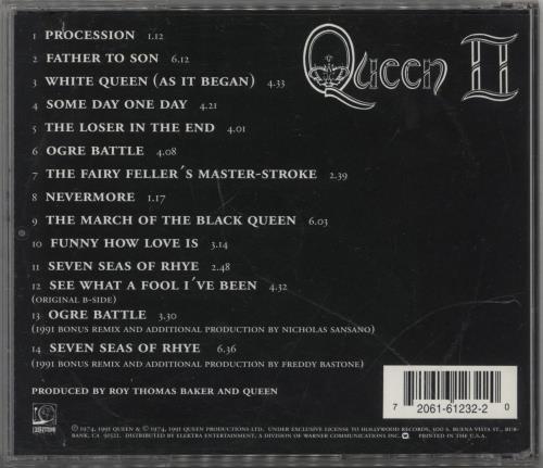 Queen Queen II CD album (CDLP) US QUECDQU343251