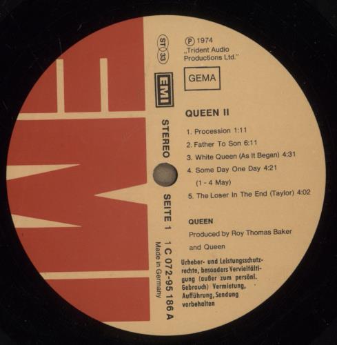 Queen Queen II vinyl LP album (LP record) German QUELPQU888446