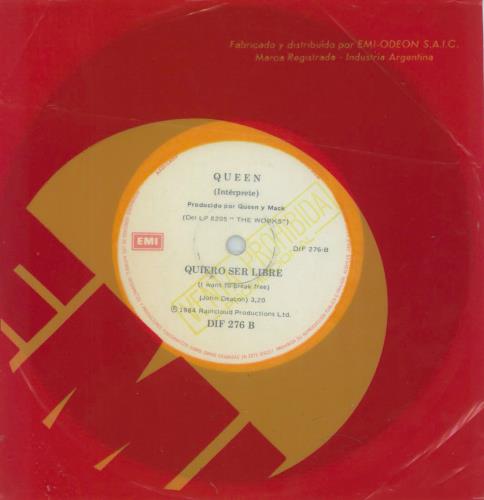 Queen Quiero Ser Libre 7" vinyl single (7 inch record / 45) Argentinean QUE07QU794837