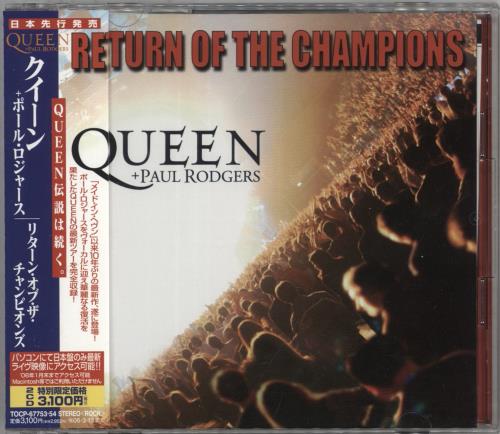 Queen Return Of The Champions + Tattoo 2 CD album set (Double CD) Japanese QUE2CRE331440