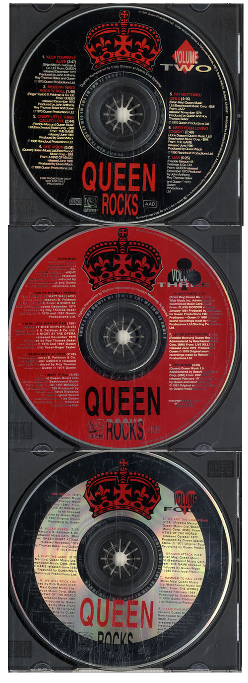Queen Rocks - Set Of 4 4-CD album set US QUE4CRO133347