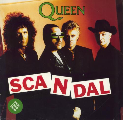 Queen Scandal - Etched 12" vinyl single (12 inch record / Maxi-single) UK QUE12SC20758