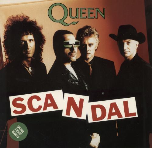 Queen Scandal - Etched 12" vinyl single (12 inch record / Maxi-single) UK QUE12SC867569