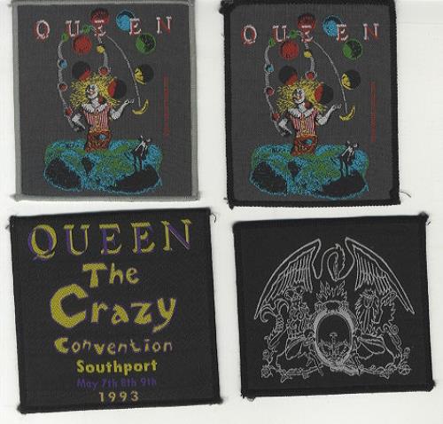Queen Set Of 4 Sew On Patches memorabilia UK QUEMMSE442319