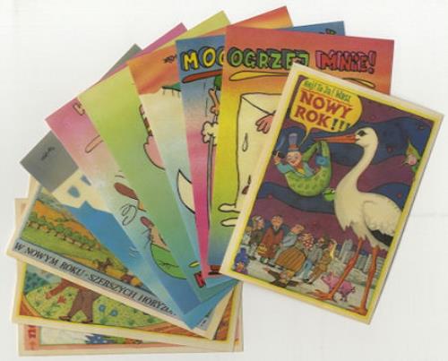 Queen Set of Ten Playable Polish Postcards 7" vinyl single (7 inch record / 45) Polish QUE07SE425544