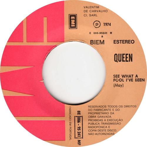 Queen Seven Seas Of Rhye 7" vinyl single (7 inch record / 45) Portuguese QUE07SE789874