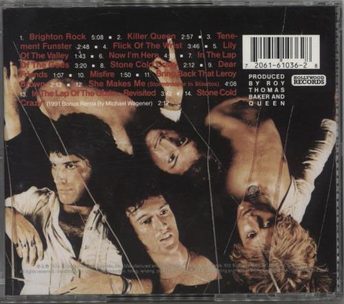 Queen Sheer Heart Attack CD album (CDLP) US QUECDSH343253