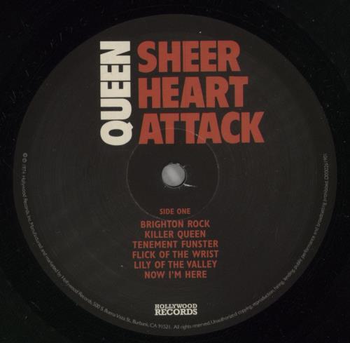 Queen Sheer Heart Attack vinyl LP album (LP record) US QUELPSH869964