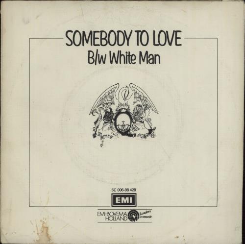 Queen Somebody To Love + P/S - EX 7" vinyl single (7 inch record / 45) Dutch QUE07SO672995