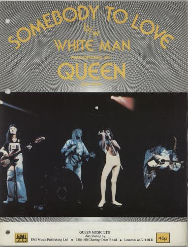 Queen Somebody To Love sheet music UK QUESMSO577736
