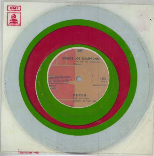 Queen Somos Los Campeones 7" vinyl single (7 inch record / 45) Chile QUE07SO784072