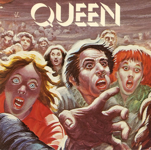 Queen Spread Your Wings - A Label + p/s 7" vinyl single (7 inch record / 45) UK QUE07SP562963