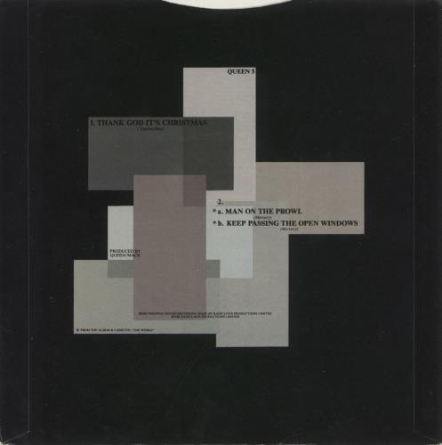 Queen Thank God It's Christmas - Inj + P/S 7" vinyl single (7 inch record / 45) UK QUE07TH29695