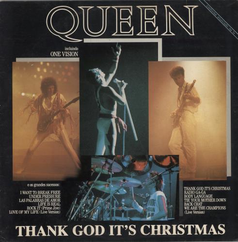 Queen Thank God It's Christmas vinyl LP album (LP record) Brazilian QUELPTH52875