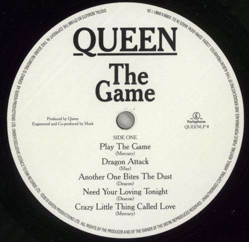 Queen The Game vinyl LP album (LP record) UK QUELPTH492664