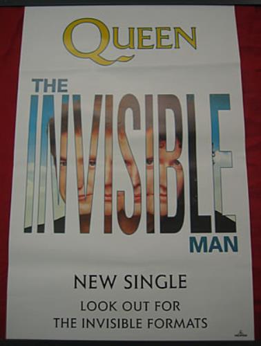 Queen The Invisible Man poster UK QUEPOTH235606